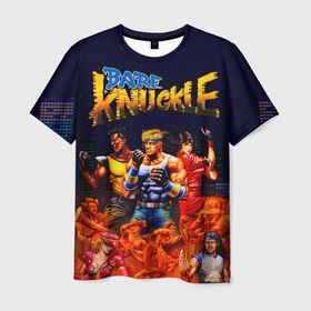 Мужская футболка 3D с принтом Bare knuckle   streets of rage в Кировске, 100% полиэфир | прямой крой, круглый вырез горловины, длина до линии бедер | 