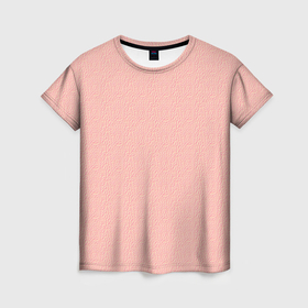 Женская футболка 3D с принтом Персиковый текстурированный узор в Курске, 100% полиэфир ( синтетическое хлопкоподобное полотно) | прямой крой, круглый вырез горловины, длина до линии бедер | 