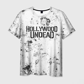 Мужская футболка 3D с принтом Hollywood Undead dirty ice в Санкт-Петербурге, 100% полиэфир | прямой крой, круглый вырез горловины, длина до линии бедер | Тематика изображения на принте: 