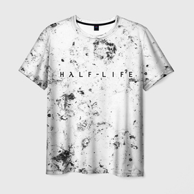 Мужская футболка 3D с принтом Half Life dirty ice в Курске, 100% полиэфир | прямой крой, круглый вырез горловины, длина до линии бедер | Тематика изображения на принте: 