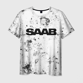 Мужская футболка 3D с принтом Saab dirty ice в Тюмени, 100% полиэфир | прямой крой, круглый вырез горловины, длина до линии бедер | Тематика изображения на принте: 