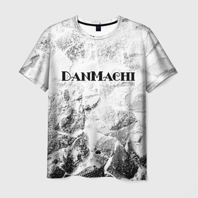 Мужская футболка 3D с принтом DanMachi white graphite в Рязани, 100% полиэфир | прямой крой, круглый вырез горловины, длина до линии бедер | 