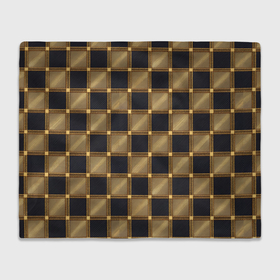 Плед 3D с принтом Узор в шахматную клетку из квадратов в Тюмени, 100% полиэстер | закругленные углы, все края обработаны. Ткань не мнется и не растягивается | Тематика изображения на принте: 