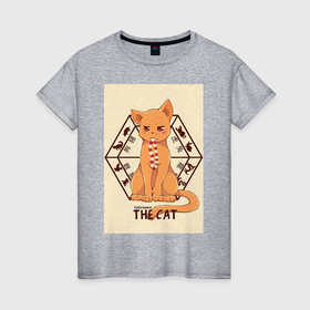 Женская футболка хлопок с принтом Корзинка фруктов Кё Сома кот в Тюмени, 100% хлопок | прямой крой, круглый вырез горловины, длина до линии бедер, слегка спущенное плечо | 