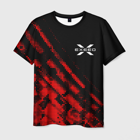 Мужская футболка 3D с принтом Exeed sport grunge в Петрозаводске, 100% полиэфир | прямой крой, круглый вырез горловины, длина до линии бедер | 
