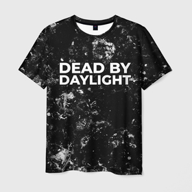 Мужская футболка 3D с принтом Dead by Daylight black ice в Белгороде, 100% полиэфир | прямой крой, круглый вырез горловины, длина до линии бедер | 