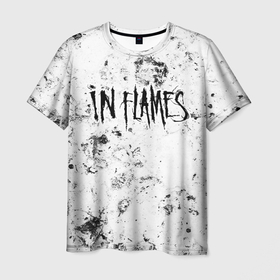 Мужская футболка 3D с принтом In Flames dirty ice , 100% полиэфир | прямой крой, круглый вырез горловины, длина до линии бедер | Тематика изображения на принте: 