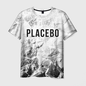 Мужская футболка 3D с принтом Placebo white graphite в Санкт-Петербурге, 100% полиэфир | прямой крой, круглый вырез горловины, длина до линии бедер | Тематика изображения на принте: 