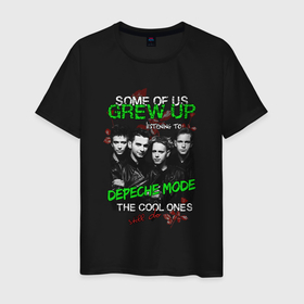 Мужская футболка хлопок с принтом Depeche Mode   Some of us grew up dm в Тюмени, 100% хлопок | прямой крой, круглый вырез горловины, длина до линии бедер, слегка спущенное плечо. | 