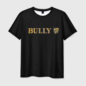 Мужская футболка 3D с принтом Bully rockstar в Тюмени, 100% полиэфир | прямой крой, круглый вырез горловины, длина до линии бедер | 