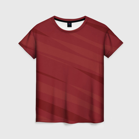 Женская футболка 3D с принтом Бордовый полосами в Белгороде, 100% полиэфир ( синтетическое хлопкоподобное полотно) | прямой крой, круглый вырез горловины, длина до линии бедер | 