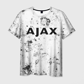 Мужская футболка 3D с принтом Ajax dirty ice в Новосибирске, 100% полиэфир | прямой крой, круглый вырез горловины, длина до линии бедер | Тематика изображения на принте: 