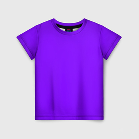 Детская футболка 3D с принтом Неоновый фиолетовый цвет в Кировске, 100% гипоаллергенный полиэфир | прямой крой, круглый вырез горловины, длина до линии бедер, чуть спущенное плечо, ткань немного тянется | 
