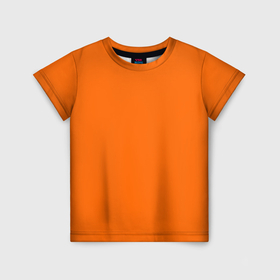 Детская футболка 3D с принтом Оранжевый цвет в Петрозаводске, 100% гипоаллергенный полиэфир | прямой крой, круглый вырез горловины, длина до линии бедер, чуть спущенное плечо, ткань немного тянется | 