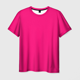 Мужская футболка 3D с принтом Просто розовый вцет в Санкт-Петербурге, 100% полиэфир | прямой крой, круглый вырез горловины, длина до линии бедер | 