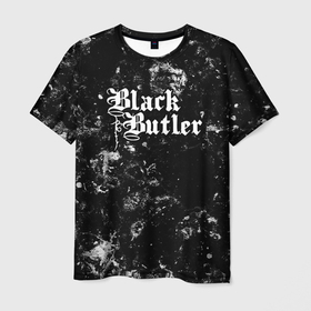 Мужская футболка 3D с принтом Black Butler black ice в Тюмени, 100% полиэфир | прямой крой, круглый вырез горловины, длина до линии бедер | Тематика изображения на принте: 