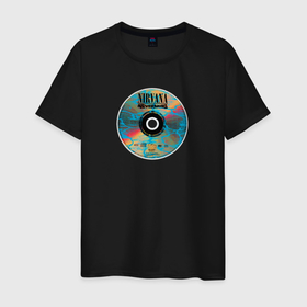 Мужская футболка хлопок с принтом Nirvana cd nevermind в Санкт-Петербурге, 100% хлопок | прямой крой, круглый вырез горловины, длина до линии бедер, слегка спущенное плечо. | Тематика изображения на принте: 