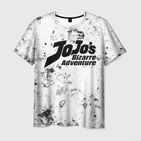 Мужская футболка 3D с принтом JoJo Bizarre Adventure dirty ice в Петрозаводске, 100% полиэфир | прямой крой, круглый вырез горловины, длина до линии бедер | 