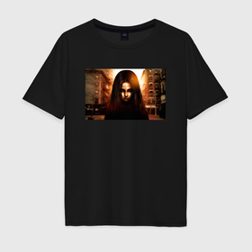 Мужская футболка хлопок Oversize с принтом Альма Вейд Fear 2 в Кировске, 100% хлопок | свободный крой, круглый ворот, “спинка” длиннее передней части | Тематика изображения на принте: 