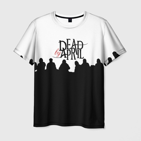 Мужская футболка 3D с принтом Dead by april rock в Петрозаводске, 100% полиэфир | прямой крой, круглый вырез горловины, длина до линии бедер | 