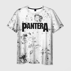 Мужская футболка 3D с принтом Pantera dirty ice в Белгороде, 100% полиэфир | прямой крой, круглый вырез горловины, длина до линии бедер | 