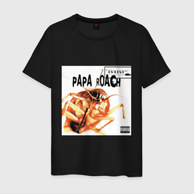 Мужская футболка хлопок с принтом Papa Roach   infest в Курске, 100% хлопок | прямой крой, круглый вырез горловины, длина до линии бедер, слегка спущенное плечо. | 