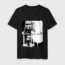Мужская футболка хлопок с принтом Depeche Mode   Devotional gahan в Тюмени, 100% хлопок | прямой крой, круглый вырез горловины, длина до линии бедер, слегка спущенное плечо. | 