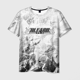 Мужская футболка 3D с принтом Bleach white graphite в Екатеринбурге, 100% полиэфир | прямой крой, круглый вырез горловины, длина до линии бедер | Тематика изображения на принте: 