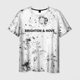 Мужская футболка 3D с принтом Brighton dirty ice в Петрозаводске, 100% полиэфир | прямой крой, круглый вырез горловины, длина до линии бедер | 