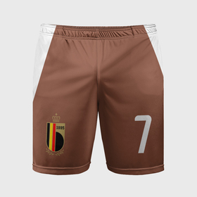 Мужские шорты спортивные с принтом Сборная Бельгии   футбол в Новосибирске,  |  | Тематика изображения на принте: 