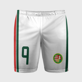 Мужские шорты спортивные с принтом Сборная Венгрии   футбол в Кировске,  |  | 
