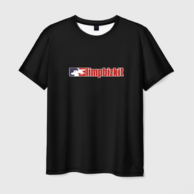 Мужская футболка 3D с принтом Limp Bizkit logo rock в Кировске, 100% полиэфир | прямой крой, круглый вырез горловины, длина до линии бедер | Тематика изображения на принте: 