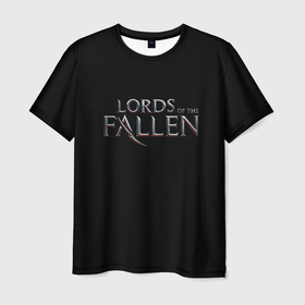 Мужская футболка 3D с принтом Lord of the fallen logo в Тюмени, 100% полиэфир | прямой крой, круглый вырез горловины, длина до линии бедер | 