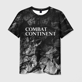 Мужская футболка 3D с принтом Combat Continent black graphite в городе Новоалтайск, 100% полиэфир | прямой крой, круглый вырез горловины, длина до линии бедер | 