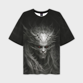 Мужская футболка oversize 3D с принтом Древний зловещий демон в Курске,  |  | Тематика изображения на принте: 
