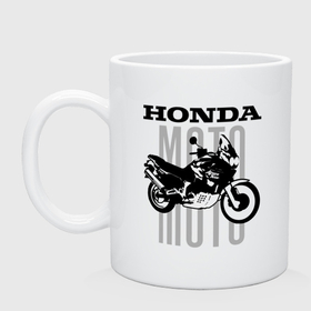 Кружка керамическая с принтом Moto   Honda , керамика | объем — 330 мл, диаметр — 80 мм. Принт наносится на бока кружки, можно сделать два разных изображения | Тематика изображения на принте: 