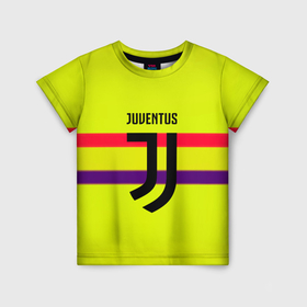 Детская футболка 3D с принтом Juventus sport line в Рязани, 100% гипоаллергенный полиэфир | прямой крой, круглый вырез горловины, длина до линии бедер, чуть спущенное плечо, ткань немного тянется | Тематика изображения на принте: 