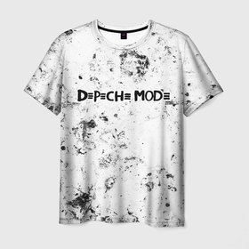 Мужская футболка 3D с принтом Depeche Mode dirty ice в Кировске, 100% полиэфир | прямой крой, круглый вырез горловины, длина до линии бедер | Тематика изображения на принте: 