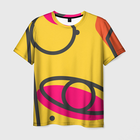 Мужская футболка 3D с принтом Геометрия и цвет в Курске, 100% полиэфир | прямой крой, круглый вырез горловины, длина до линии бедер | Тематика изображения на принте: 