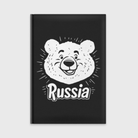 Ежедневник с принтом Россия и медведь в Курске,  |  | Тематика изображения на принте: 