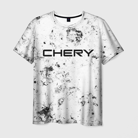 Мужская футболка 3D с принтом Chery dirty ice в Петрозаводске, 100% полиэфир | прямой крой, круглый вырез горловины, длина до линии бедер | Тематика изображения на принте: 