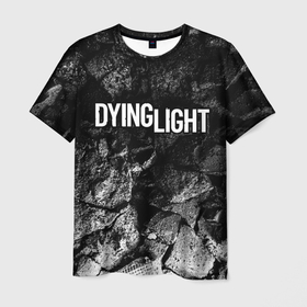 Мужская футболка 3D с принтом Dying Light black graphite в Санкт-Петербурге, 100% полиэфир | прямой крой, круглый вырез горловины, длина до линии бедер | 