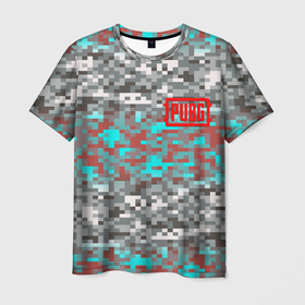 Мужская футболка 3D с принтом PUBG милитари в Кировске, 100% полиэфир | прямой крой, круглый вырез горловины, длина до линии бедер | Тематика изображения на принте: 