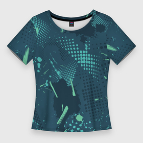 Женская футболка 3D Slim с принтом Яркий абстрактный узор для спорта в Санкт-Петербурге,  |  | 