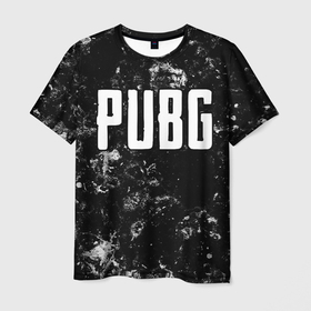 Мужская футболка 3D с принтом PUBG black ice в Кировске, 100% полиэфир | прямой крой, круглый вырез горловины, длина до линии бедер | Тематика изображения на принте: 