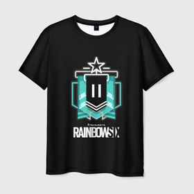 Мужская футболка 3D с принтом Rainbow six ubisoft games в Екатеринбурге, 100% полиэфир | прямой крой, круглый вырез горловины, длина до линии бедер | Тематика изображения на принте: 