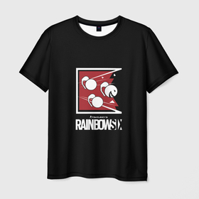 Мужская футболка 3D с принтом Rainbow six game ubisoft в Екатеринбурге, 100% полиэфир | прямой крой, круглый вырез горловины, длина до линии бедер | Тематика изображения на принте: 