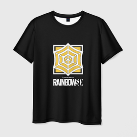 Мужская футболка 3D с принтом Rainbow six company ubisoft в Екатеринбурге, 100% полиэфир | прямой крой, круглый вырез горловины, длина до линии бедер | Тематика изображения на принте: 