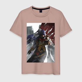 Мужская футболка хлопок с принтом Мужская футболка Assassins Creed Unity в Курске, 100% хлопок | прямой крой, круглый вырез горловины, длина до линии бедер, слегка спущенное плечо. | 