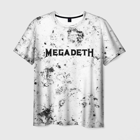 Мужская футболка 3D с принтом Megadeth dirty ice в Екатеринбурге, 100% полиэфир | прямой крой, круглый вырез горловины, длина до линии бедер | 